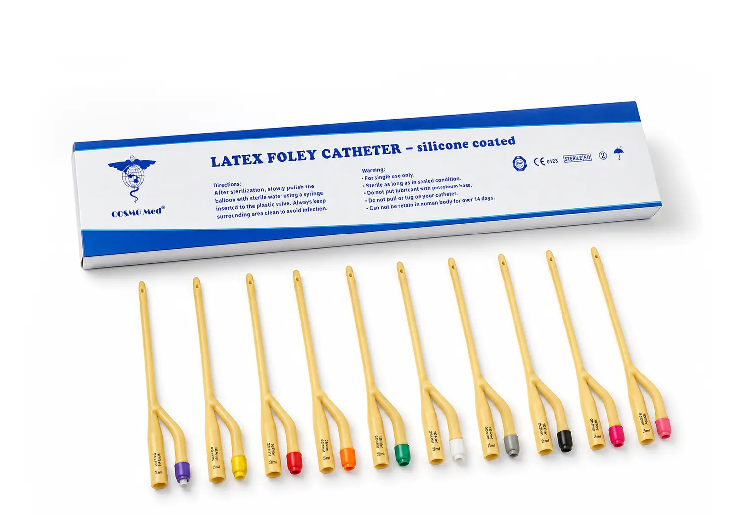 Foley Catheter Latex w/Silicon Coated - Sterile