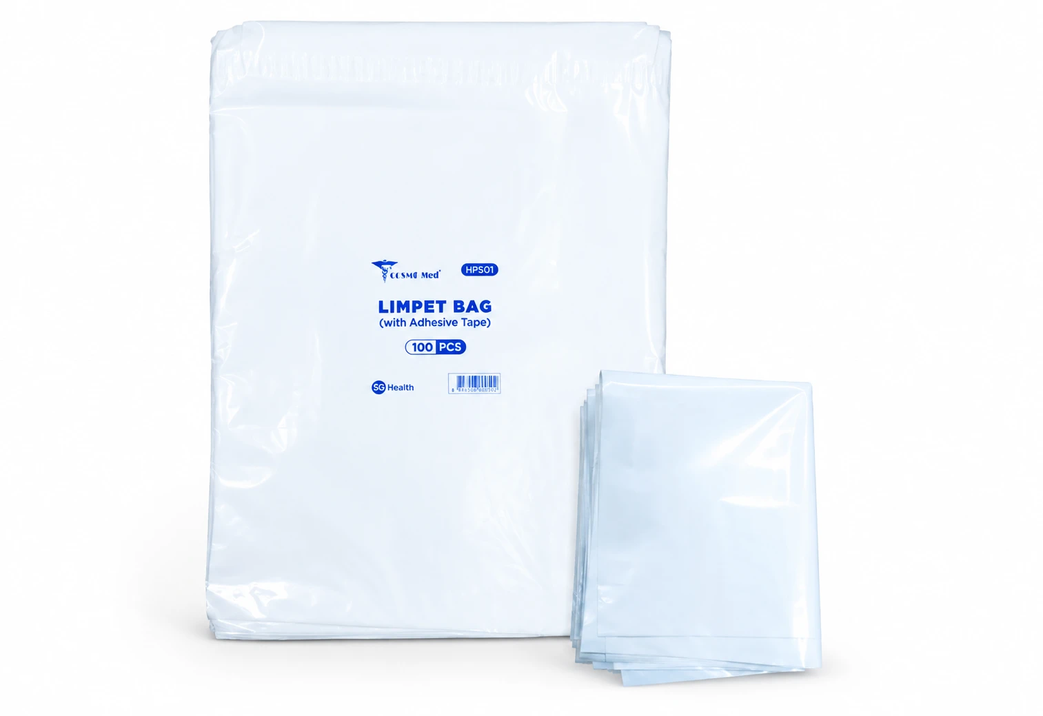 Limpet Bag with Adhesive Tape