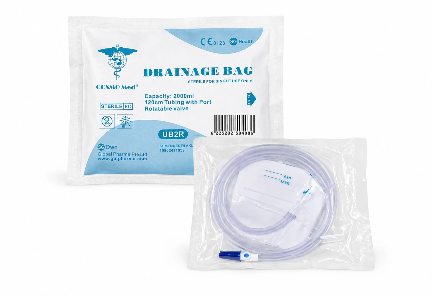 Drainage / Urine Bag Rotatable Valve 2L