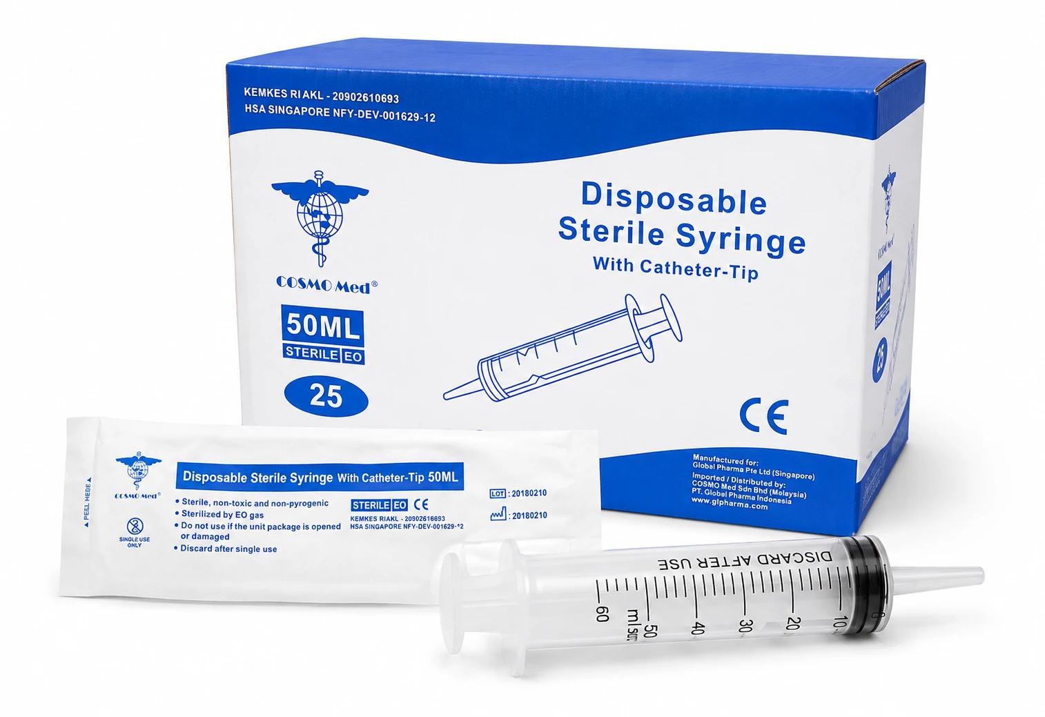 Disposable Sterile Syringe Catheter Tip-50ml